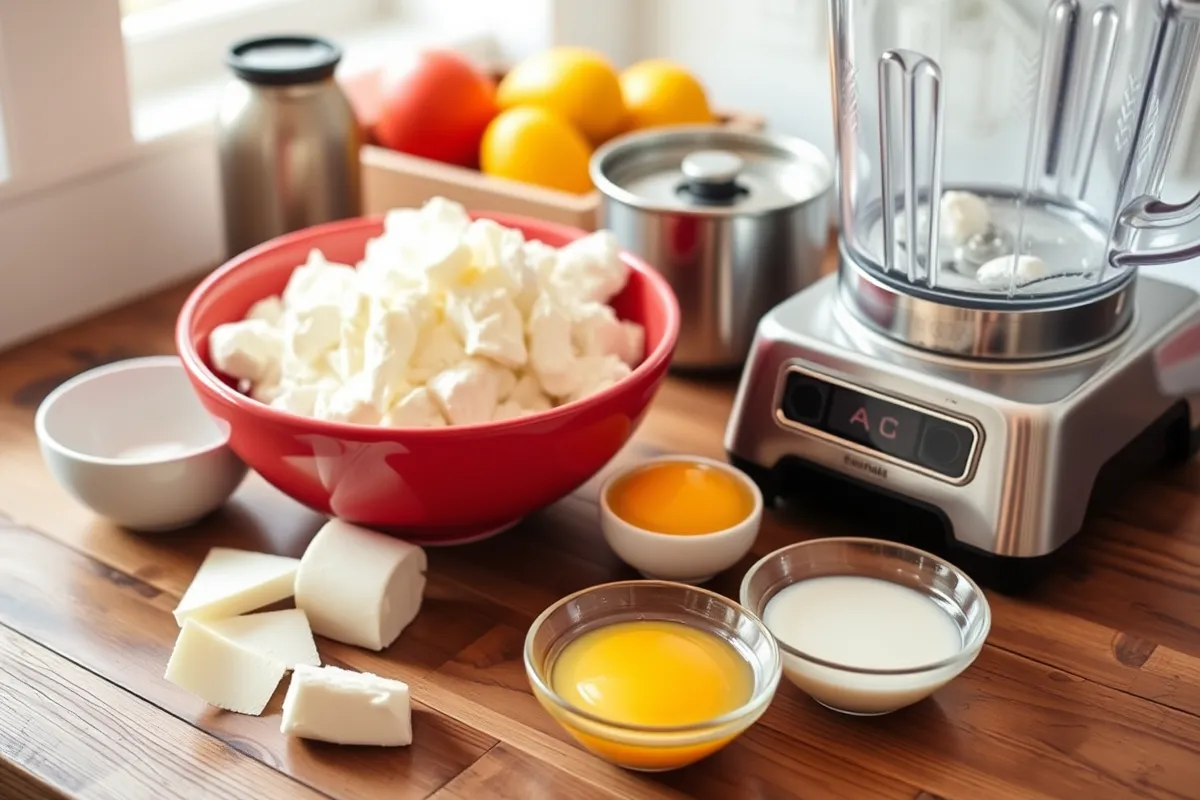 Process of preparing cottage cheese flatbread egg white, from blending to baking.