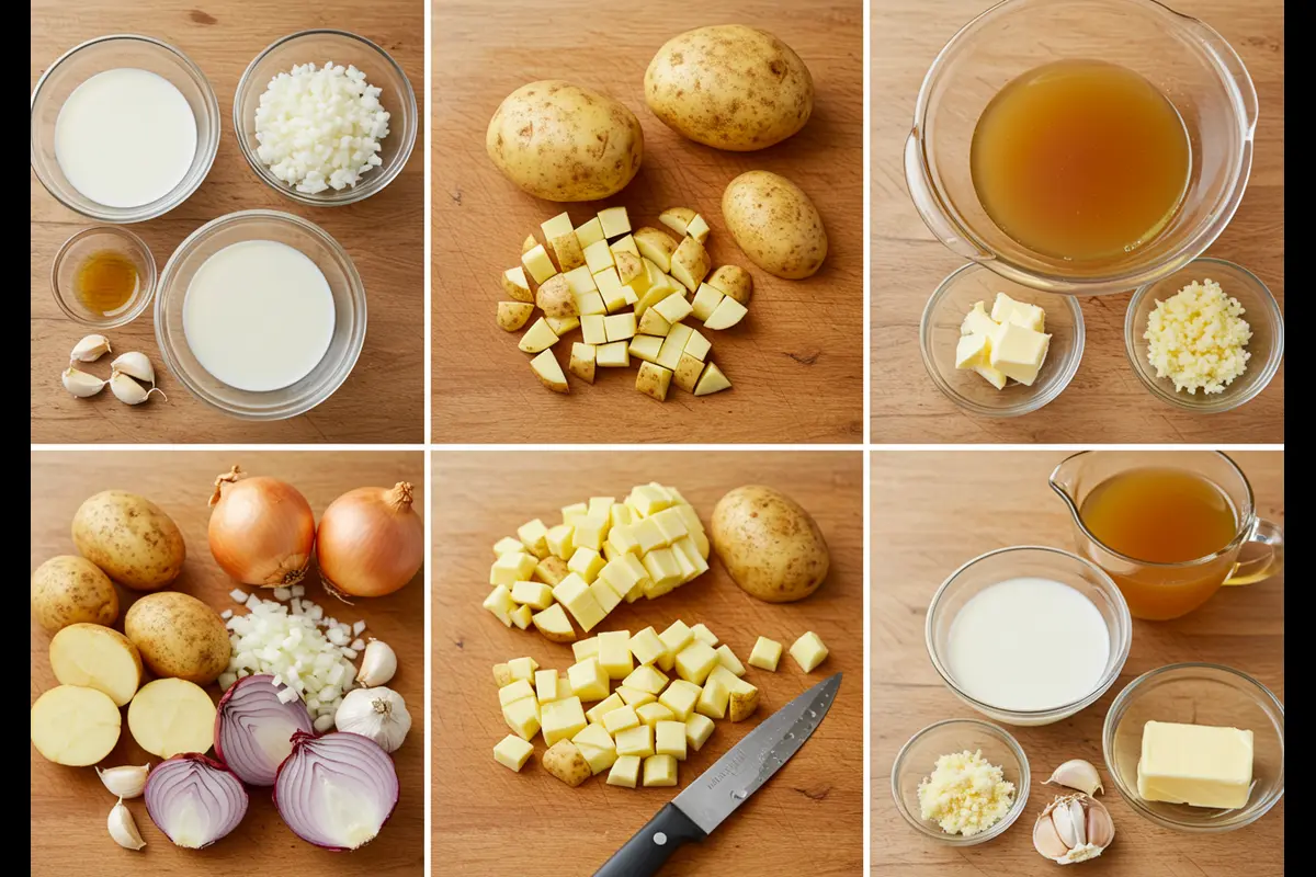  Ingredients for easy potato soup preparation