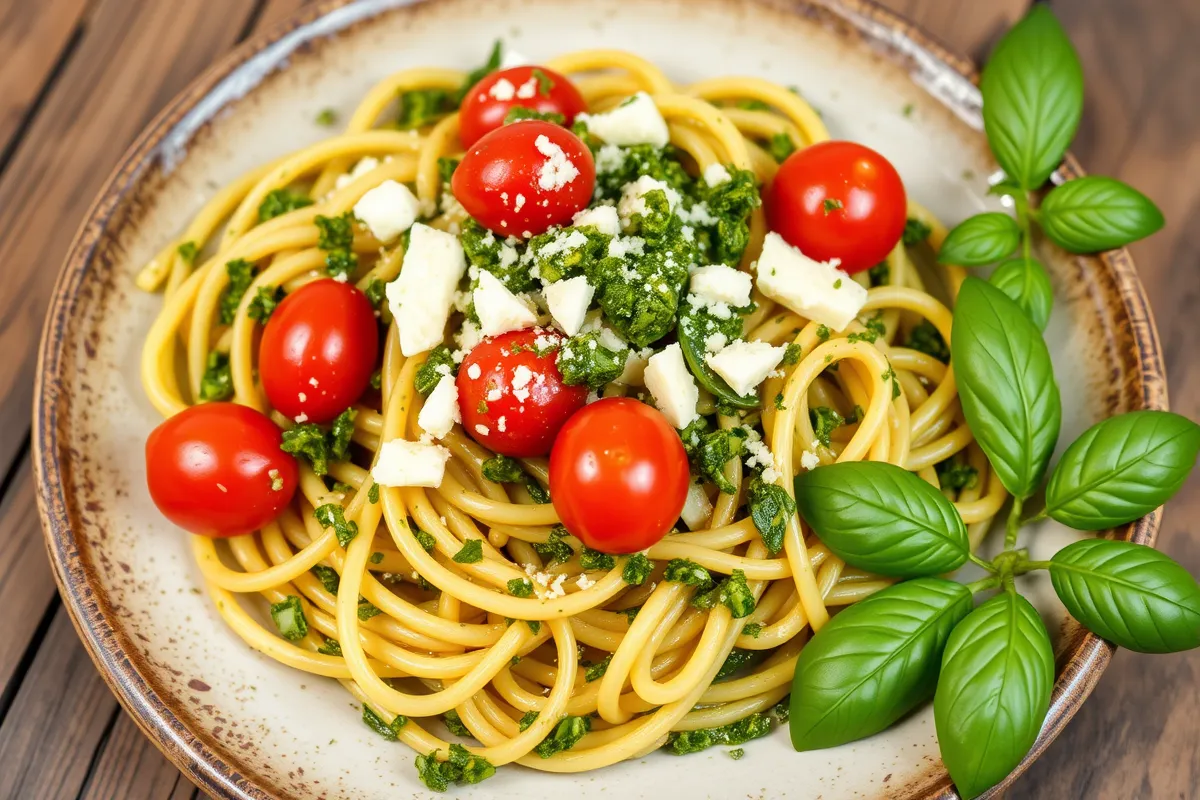 Making Pesto in a Mortar and Pestle